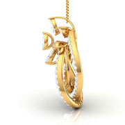 Marquise & Round Diamonds Twirling Tapestry Pendant