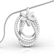 Marquise & Round Diamonds Twirling Tapestry Pendant