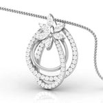 Marquise & Round Diamonds Twirling Tapestry Pendant