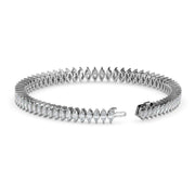 Marquise Shape Diamond Chain Bracelet