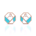Matrix Octagon Earrings