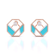 Matrix Octagon Earrings