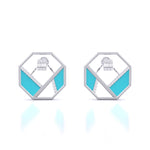 Matrix Octagon Earrings