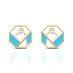 Matrix Octagon Earrings