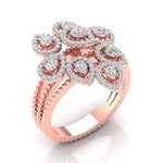 Mesmerizing Petal Diamond Ring