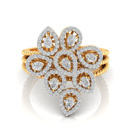 Mesmerizing Petal Diamond Ring