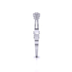 Bezel Set Baguette Diamond Bangle