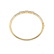 Bezel Set Baguette Diamond Bangle