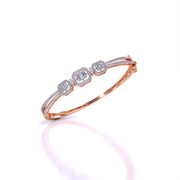 Bezel Set Baguette Diamond Bangle