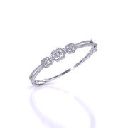 Bezel Set Baguette Diamond Bangle