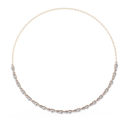 Minimalist  Circle Chain Necklace