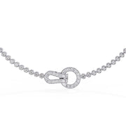 Modern Chain Bracelet with Geometric Clasp