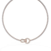 Modern Chain Bracelet with Geometric Clasp