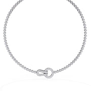 Modern Chain Bracelet with Geometric Clasp