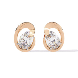 Modern Diamond Stud Earrings