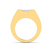 Modern Gold Diamond Ring for Men