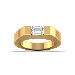 Modern Gold Diamond Ring for Men