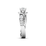 Twisted Loop Diamond Ring