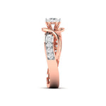 Twisted Loop Diamond Ring