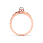 Twisted Loop Diamond Ring