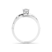 Twisted Loop Diamond Ring