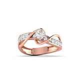 Twisted Loop Diamond Ring