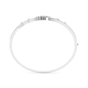 Moonlit Petals Diamond Bangle