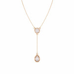 Moonstone Teardrop Y Pendant