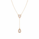 Moonstone Teardrop Y Pendant