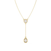 Moonstone Teardrop Y Pendant