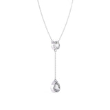 Moonstone Teardrop Y Pendant