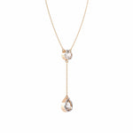 Moonstone Teardrop Y Pendant