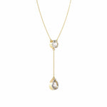 Moonstone Teardrop Y Pendant