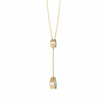 Moonstone Teardrop Y Pendant