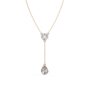 Moonstone Teardrop Y Pendant