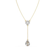 Moonstone Teardrop Y Pendant