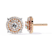 Multi-Halo Diamond Earrings