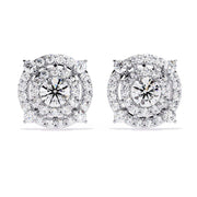 Multi-Halo Diamond Earrings