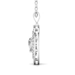 Multi-layered Diamond Pendant.