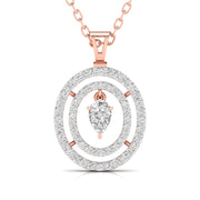 Multi-layered Diamond Pendant.