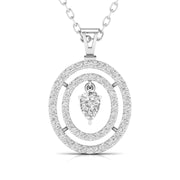 Multi-layered Diamond Pendant.