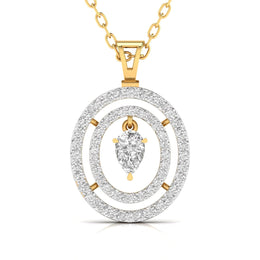 Multi-layered Diamond Pendant.