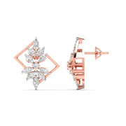 Multi-Shape Diamond Gold Earrings