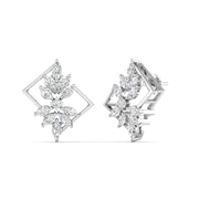 Multi-Shape Diamond Gold Earrings