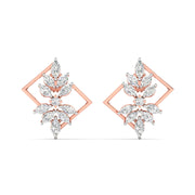 Multi-Shape Diamond Gold Earrings