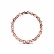 Mixed Shape Diamond Gold Bangle