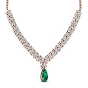 Multi Shape Halo Fashion Lab Grown Diamond Necklace