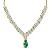 Multi Shape Halo Fashion Lab Grown Diamond Necklace