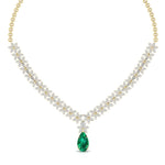 Multi Shape Halo Fashion Lab Grown Diamond Necklace