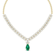 Multi Shape Halo Fashion Lab Grown Diamond Necklace